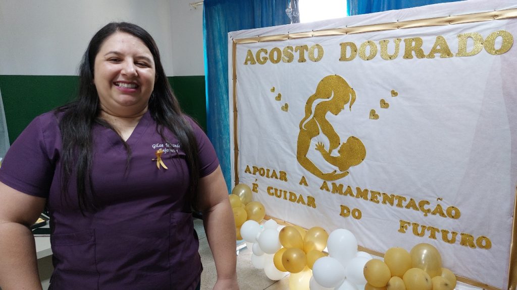 PALESTRA CAMPANHA AGOSTO DOURADO NA UBS DO ACARAJÓ. – Prefeitura de Bragança