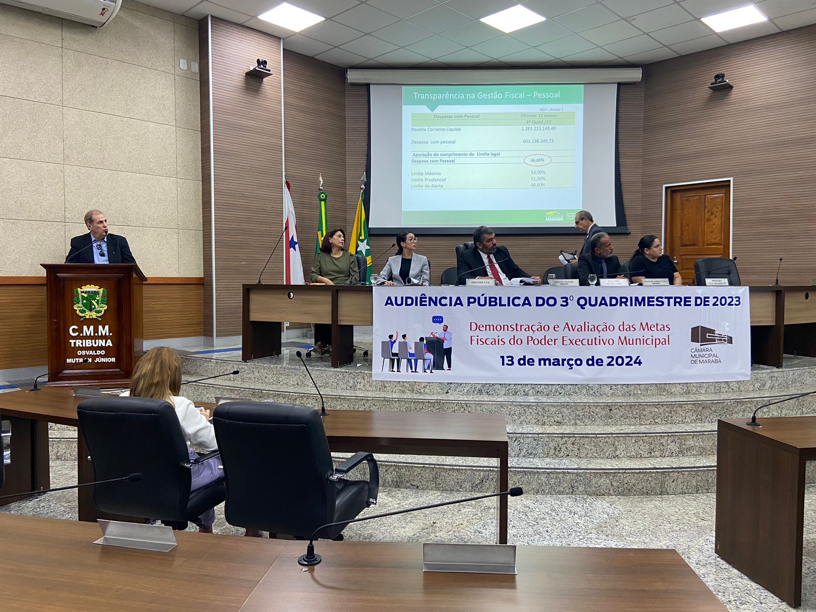 Gestão: Seplan apresenta balanço fiscal do 3º quadrimestre de 2023 na Câmara Municipal