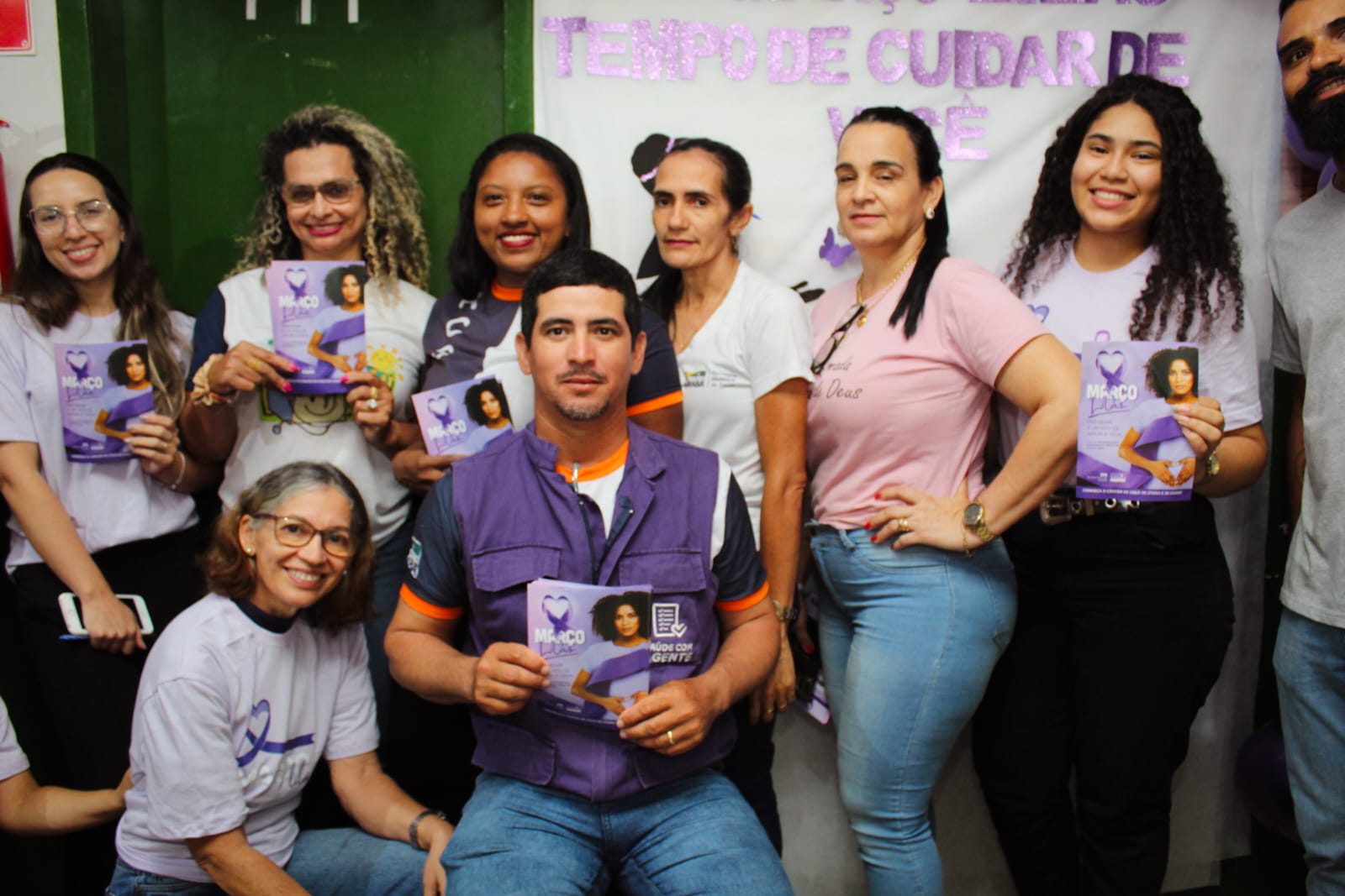 Março Lilás: Dia D da campanha é promovido na UBS Maria Bahia da Conceição, na Vila Murumuru