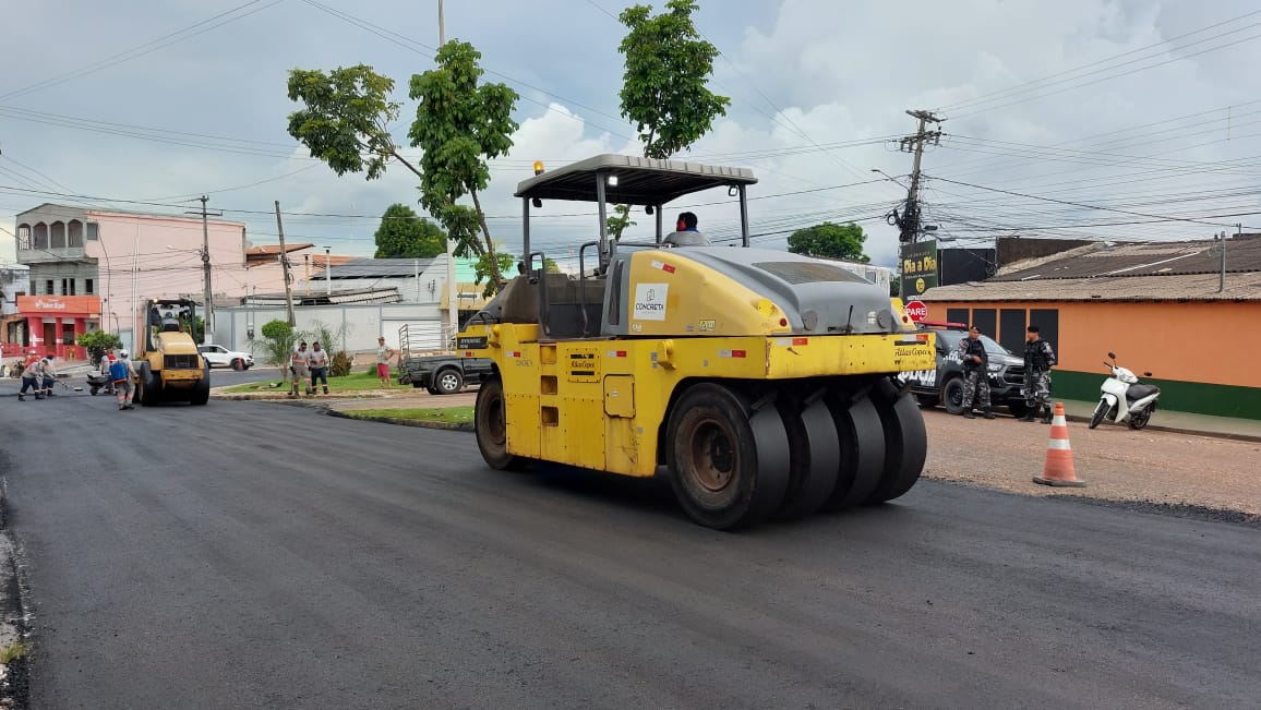 Sevop: Avenida principal da Folha 05 recebe  revitalização asfáltica