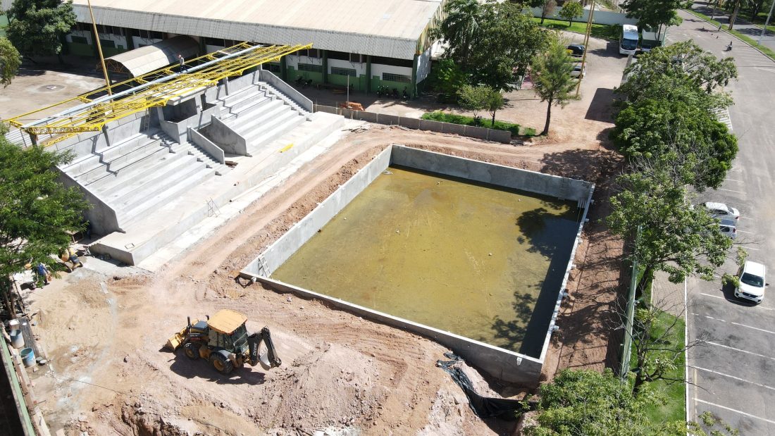 Obras: Acelerada a construção da piscina semiolímpica que será um novo espaço para desportistas