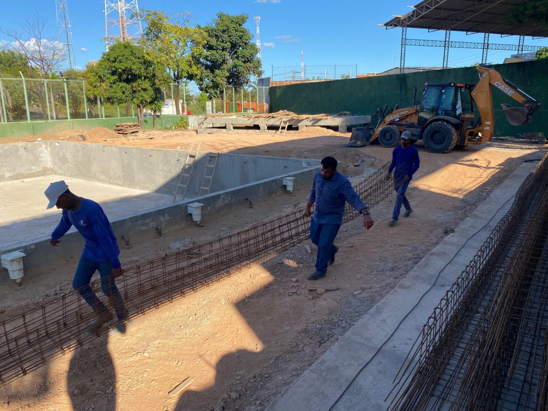 Obras: Em fase de acabamento, piscina semiolímpica vai ampliar as atividades esportivas