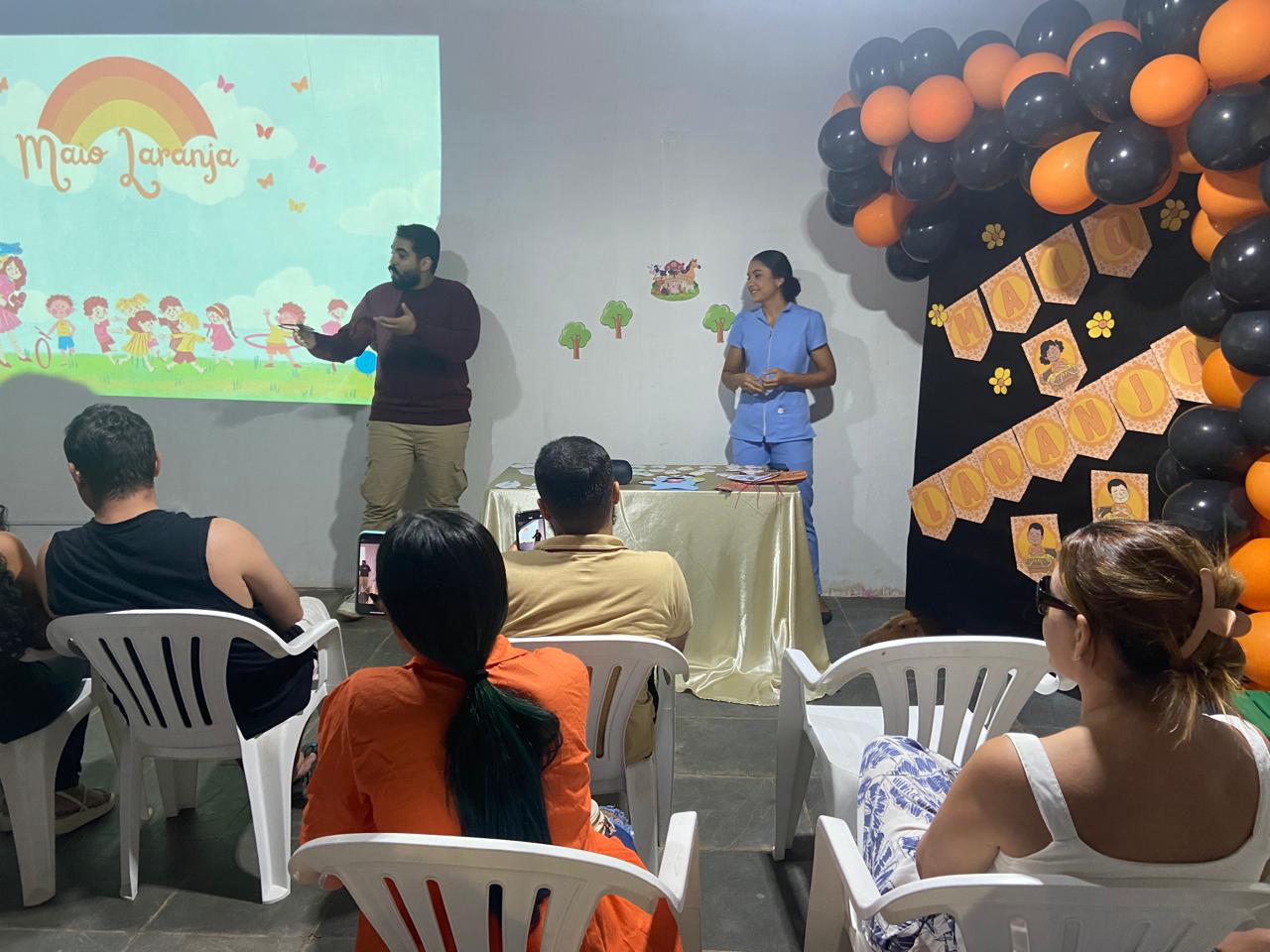 Saúde: Ament realiza ação voltada à campanha Maio Laranja, de enfrentamento ao abuso e exploração sexual de crianças e adolescentes