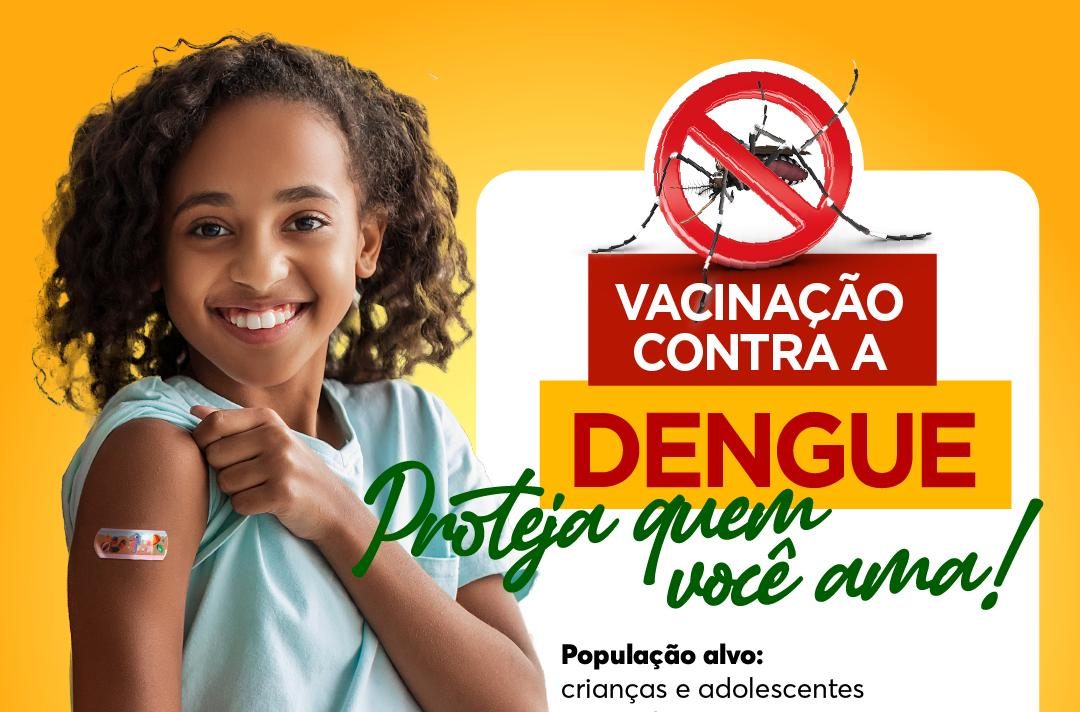Saúde: Vacinação contra dengue para crianças e adolescentes está disponível nas UBS em Marabá