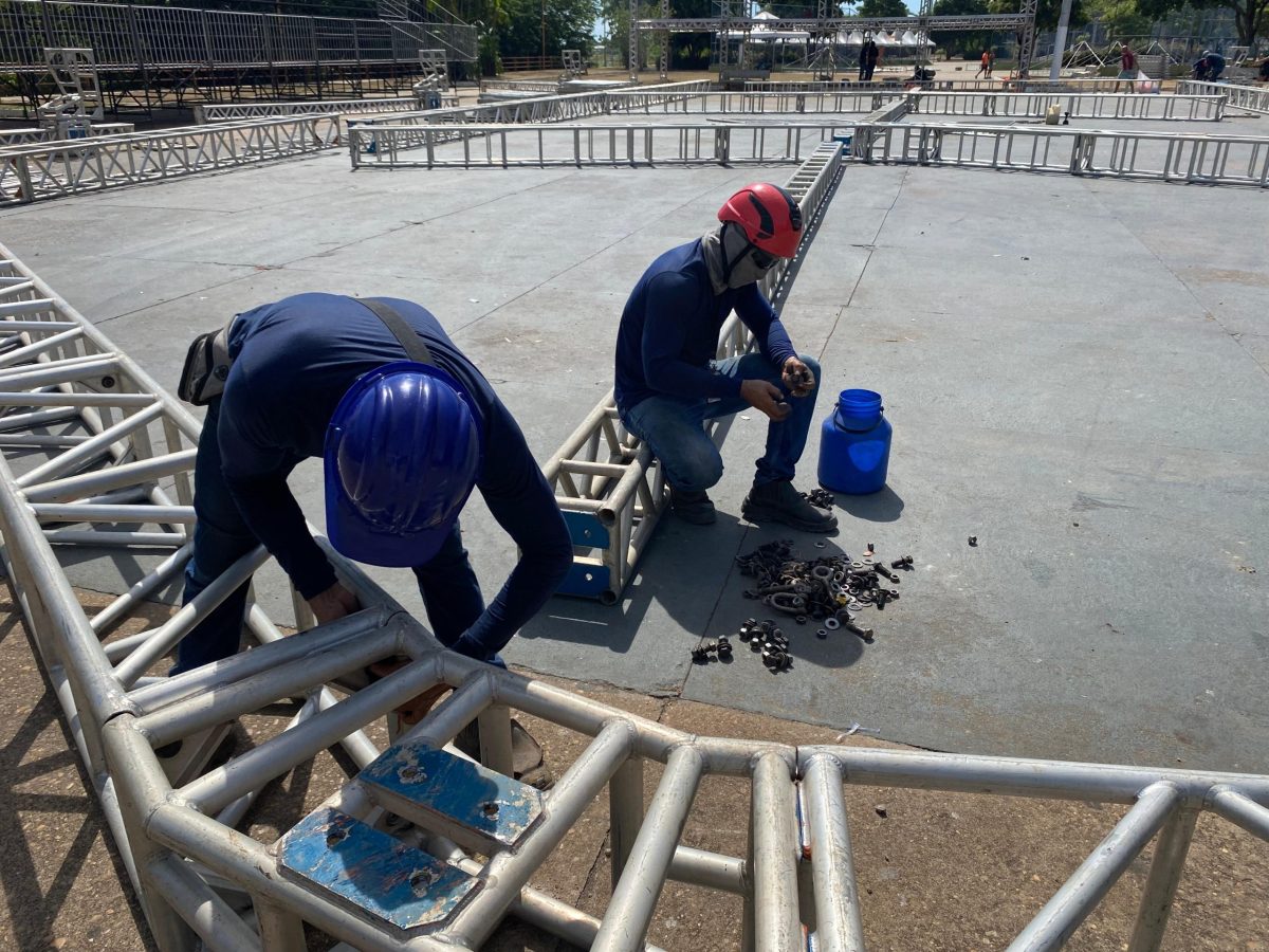 Secult: Estrutura do 37º Festejo Junino de Marabá é montada na Arena Z-30