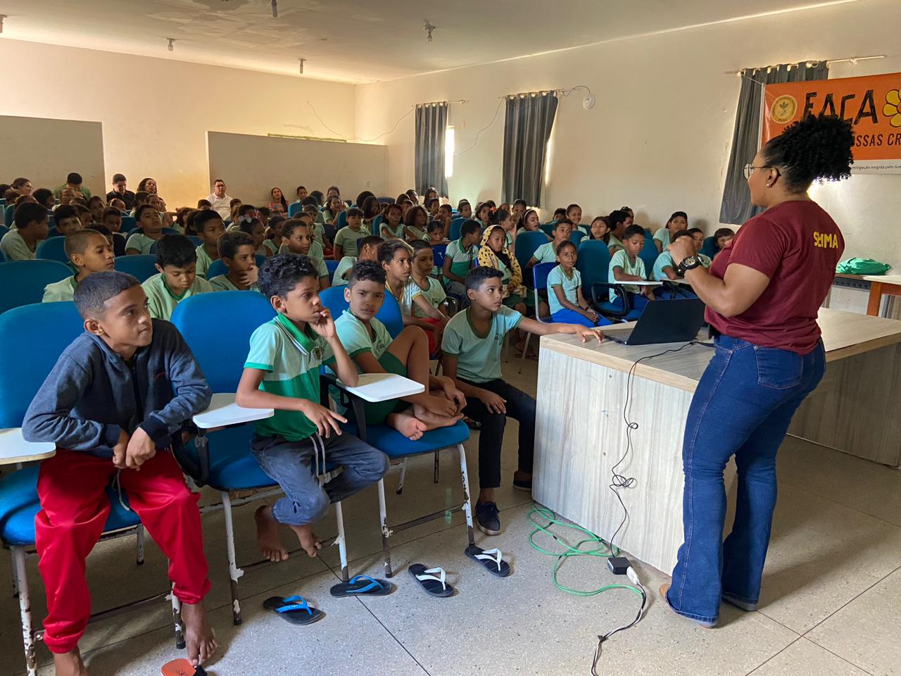 Meio Ambiente: Semma realiza palestra sobre os perigos de queimadas para alunos do bairro Araguaia