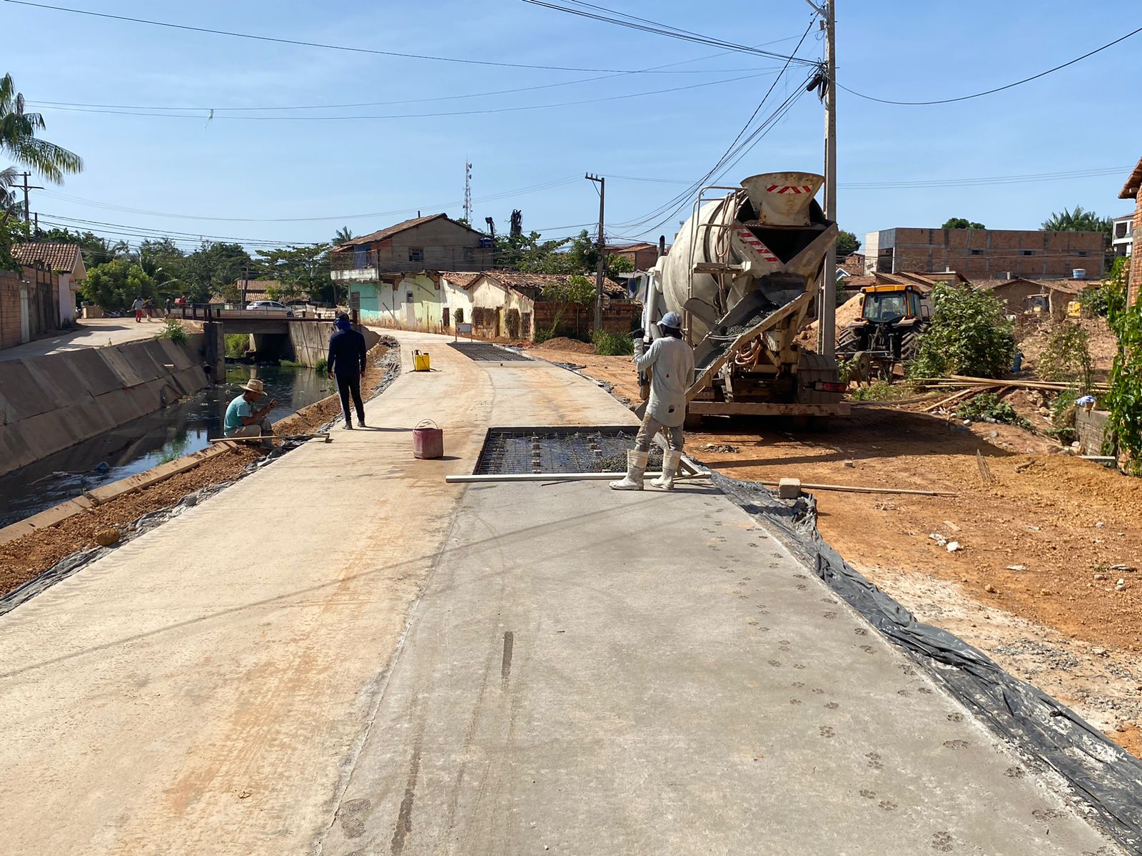 Obras: Vias nos arredores da Grota Galeria, na Folha 28, são pavimentadas