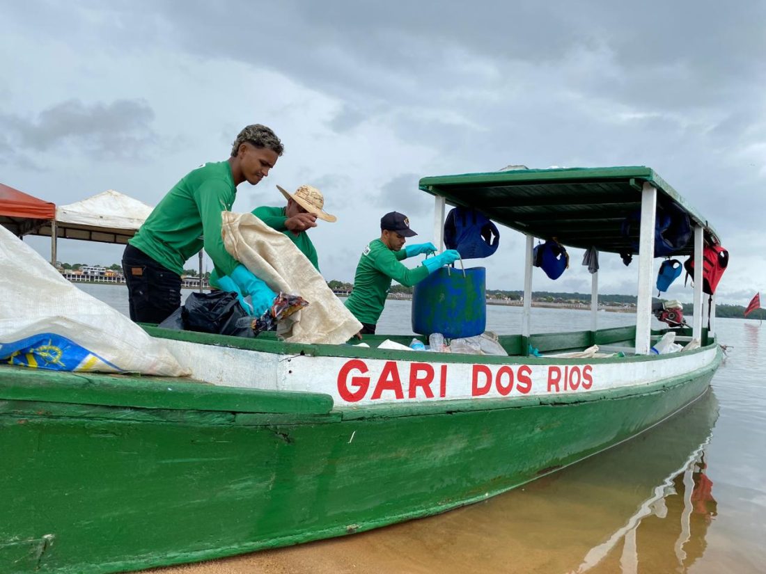 SSAM: Gari dos Rios atua intensamente na limpeza das praias e margens do Tocantins