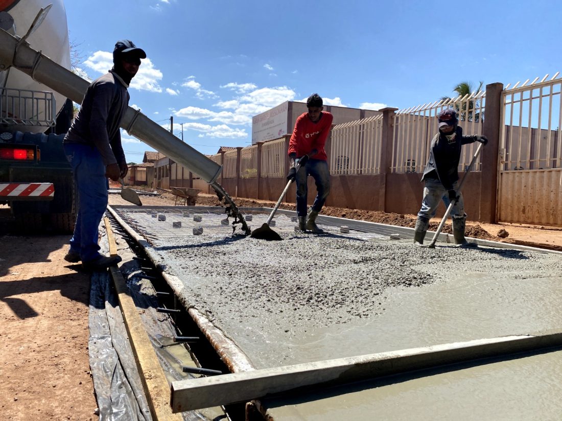Obras: Estrada do Murumuru recebe pavimentação em concreto 