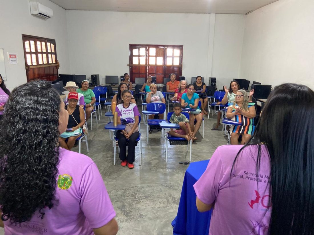 Seaspac: Palestra da Campanha Agosto Lilás é realizada no CRAS Bela Vista