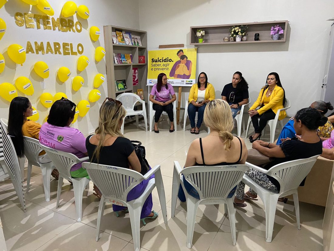 Setembro Amarelo: Campanha leva roda de conversa ao Centro de Referência de Atendimento à Mulher