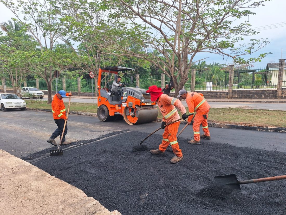 Obras: Equipes da Sevop iniciam Operação Tapa-Buraco no Residencial Ipiranga e no Bairro Novo Planalto