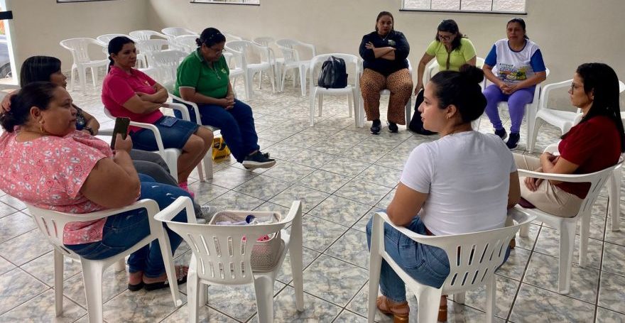 Janeiro Branco: Servidores da UBS Demósthenes Azevedo participam de roda de conversa sobre saúde mental