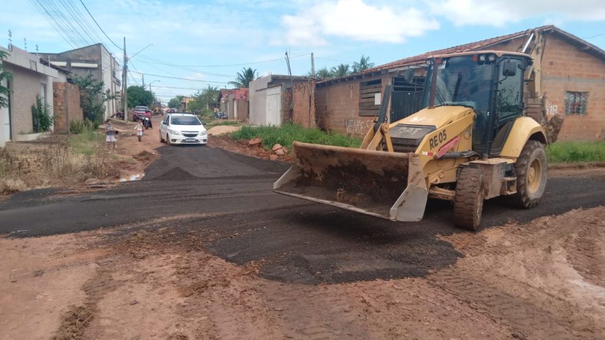 Obras: Sevop realiza recuperação de vias nos bairros Belo Horizonte, São Miguel da Conquista e na Estrada do Taboquinha