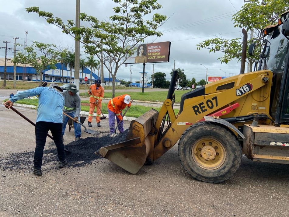 Sevop: Operação Tapa-Buraco chega ao bairro Cidade Jardim
