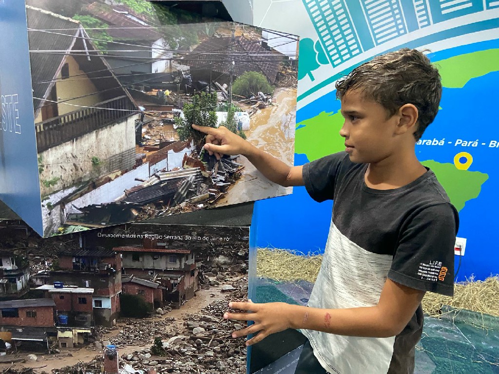 Seaspac: Crianças do Cras Nova Marabá aprendem sobre meio ambiente em exposição no Sesc