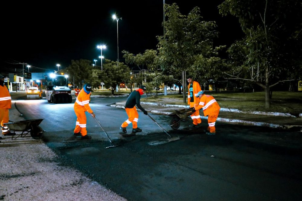 Obras: Recapeamento da Avenida VP-3 alcança 85% de execução