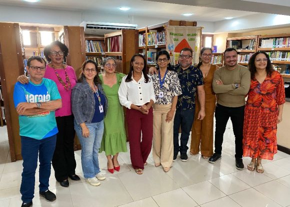 Secult: Representantes do Ministério da Cultura e e Fundação Cultural do Pará visitam Biblioteca Orlando Lobo
