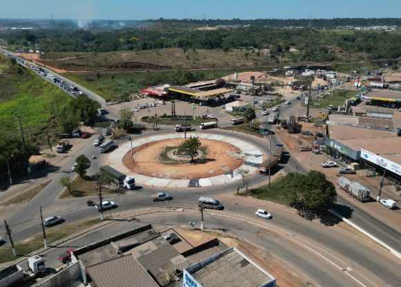 Obras: Sevop faz requalificação da rotatória do Km-6 para maior segurança no trânsito