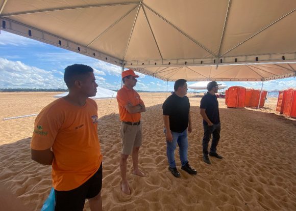 MaraVerão 2025: Órgãos de segurança realizam vistoria na Praia do Tucunaré e Orla da Cidade