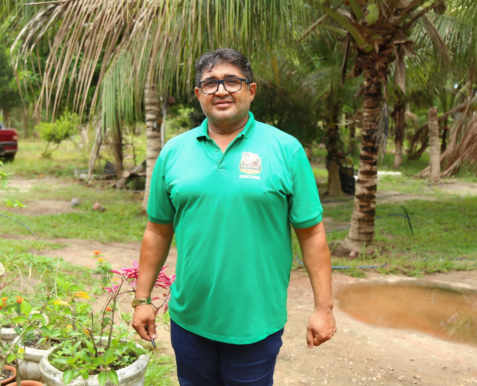 Antônio Cavalcante, presidente da Associação dos Produtores da Vicinal Medalhão (Provime)
