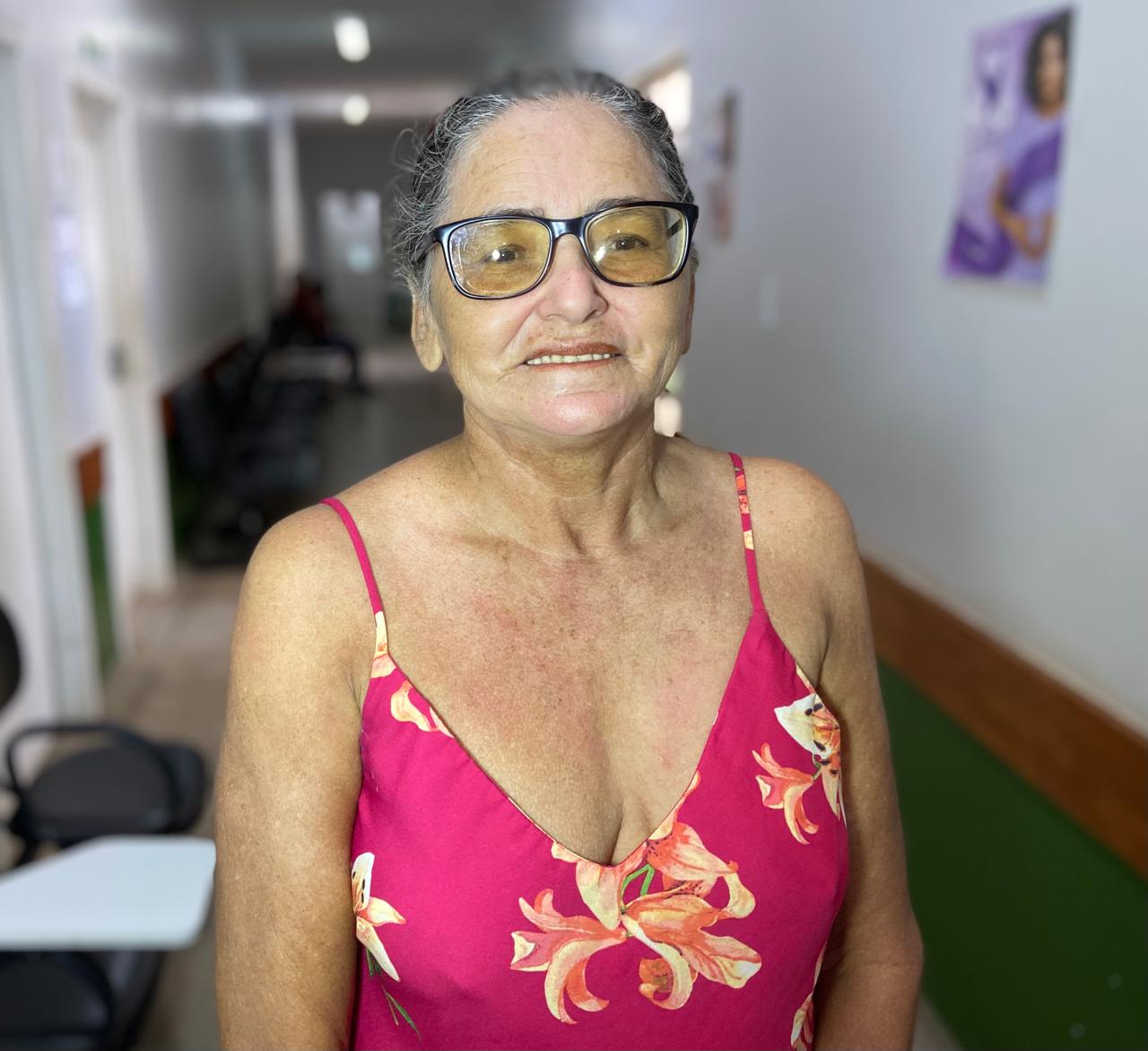 Joana Balúcia, 59 anos, paciente